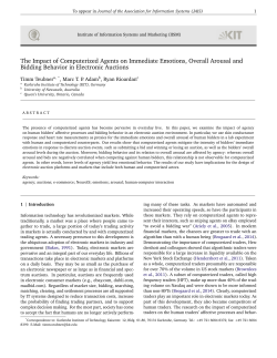 The Impact of Computerized Agents on Immediate Emotions