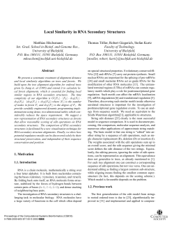Local Similarity in RNA Secondary Structures