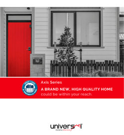 AXIS Home Series Brochure