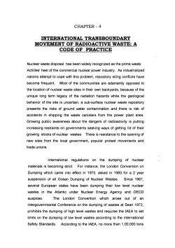 international transboundary movement of radioactive waste