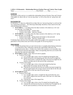 Physics Laboratory #1: Simple Harmonic Motion