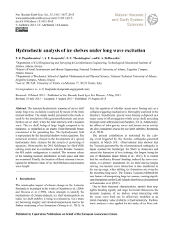Hydroelastic analysis of ice shelves under long wave