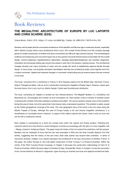 The Megalithic Architecture of Europe