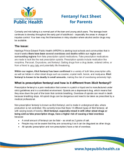 Fentanyl Fact Sheet for Parents - Hastings Prince Edward Public
