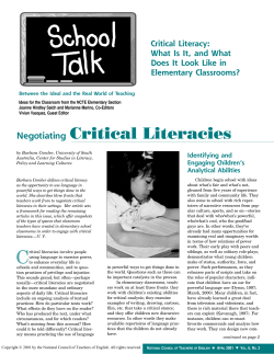 Critical Literacies - The Learning Exchange