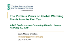 The Public`s Views on Global Warming