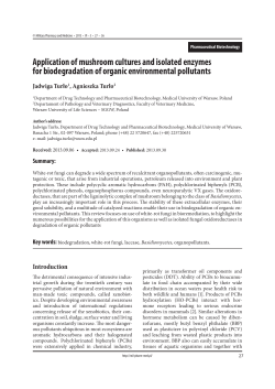 Application of mushroom cultures and isolated enzyme
