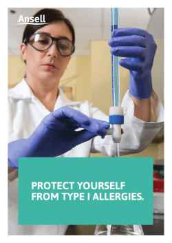 protect yourself from type i allergies.