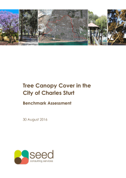 i-Tree Canopy Assessment of Charles Sturt, South Australia by Seed