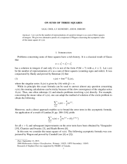 On sums of three squares