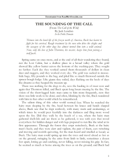 the sounding of the call