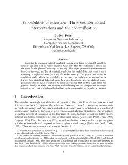 Probabilities of Causation: Three Counterfactual Theories and Their