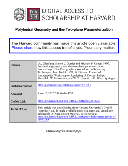 Polyhedral Geometry and the Two-plane Parameterization The