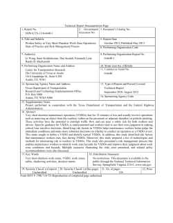 Worker Safety in Very Short Duration Work Zone