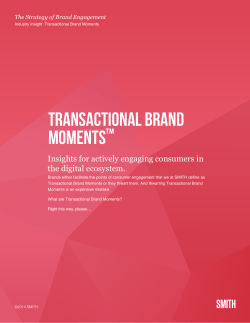 Transactional brand moments