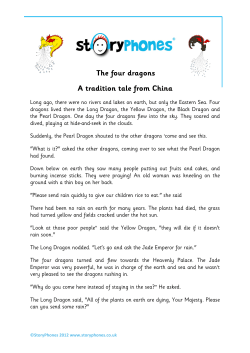 The four dragons A tradition tale from China