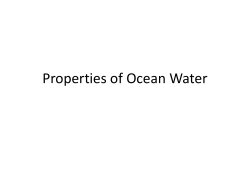 Properties of Ocean Water