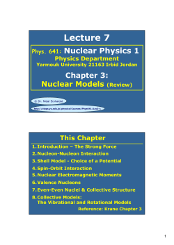 Nuclear Models