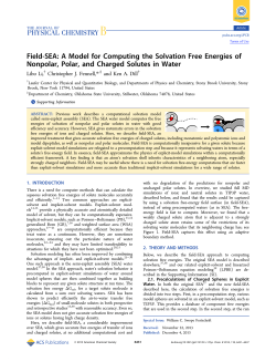 Field-SEA: A Model for Computing the Solvation Free Energies of