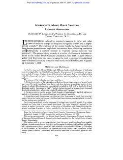 Leukemia in Atomic Bomb Survivors