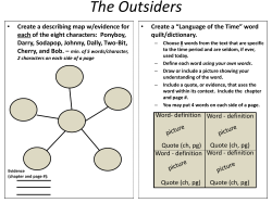 reading from The Outsiders