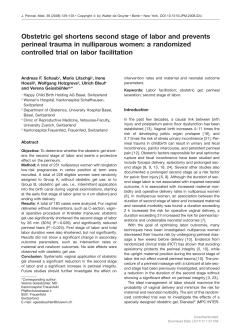 Obstetric gel shortens second stage of labor and