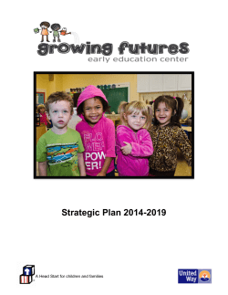 2014-2019 Strategic Plan - Growing Futures Early Education Center