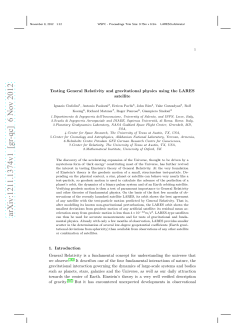Testing General Relativity and gravitational physics using the