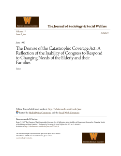 The Demise of the Catastrophic Coverage Act