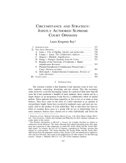 Jointly Authored Supreme Court Opinions