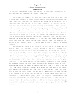 Chapter 8 A Gender-Generation Gap? Pippa Norris For Critical