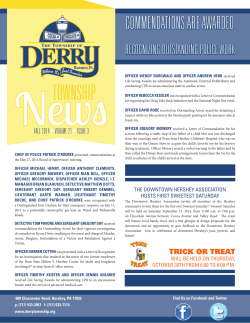 2014 FALL -Derry Township Newletter.indd