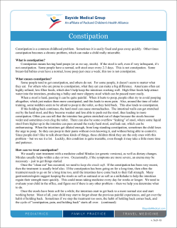 Constipation - Bayside Medical Group