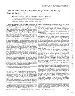 SPRR1B overexpression enhances entry of cells into the - AJP-Lung