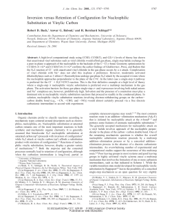 Inversion versus Retention of Configuration