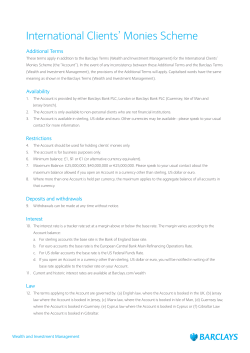 International Clients` Monies Scheme