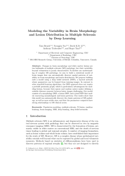 Modeling the Variability in Brain Morphology and Lesion Distribution