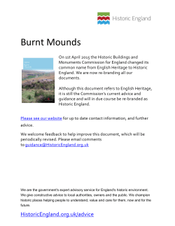 Introductions to Heritage Assets - Burnt Mounds