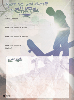 FLYTE 6 Am I a Christian? What Does It Mean to Admit? What Does