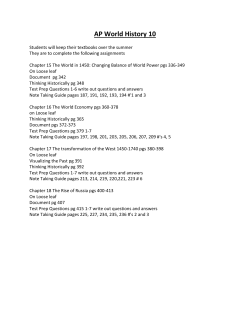 AP World History 10