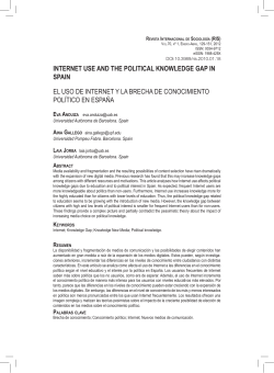 Internet Use and the Political Knowledge Gap in Spain