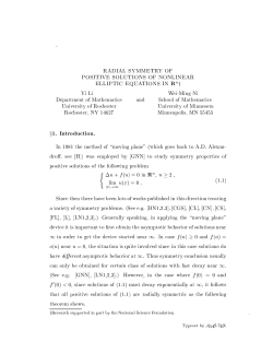 Radial Symmetry of Positive Solutions of Nonlinear Elliptic