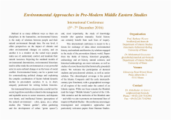 Environmental Approaches in Pre