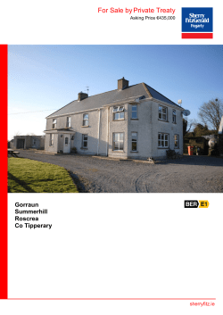 For Sale byPrivate Treaty