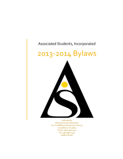 2013-2014 Bylaws