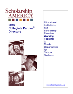 2016 Collegiate Partner Directory