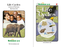 Life Cycles - hinds.k12.ms.us