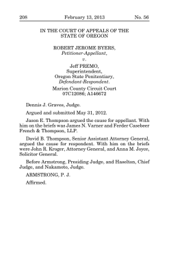 A146672 Byers v. Premo - Oregon