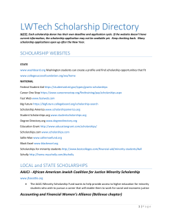 Scholarship Directory - Lake Washington Institute of Technology