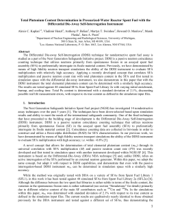 Total Plutonium Content Determination with the Differential